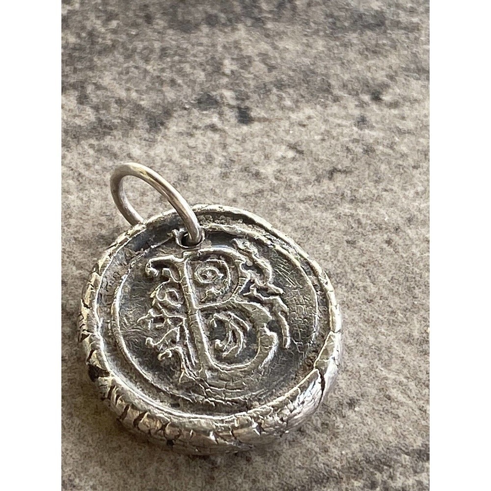 Charm Pendant Silver Handmade Artisan Rustic Design B eph 2:20 religious